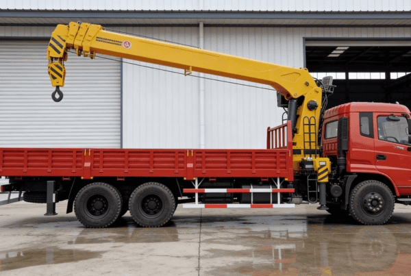 Vehicle mounted hydraulic lorry loader